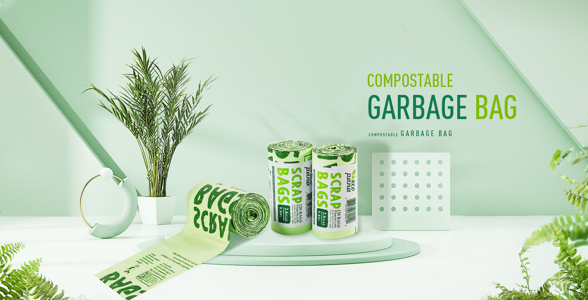 qualidade sacos de lixo compostable fábrica