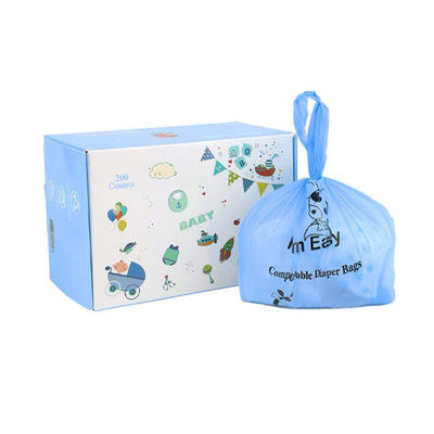 Bom preço Caixa de retalho embalada Compostable Tie Handle Nappy Sacks personalizado on-line