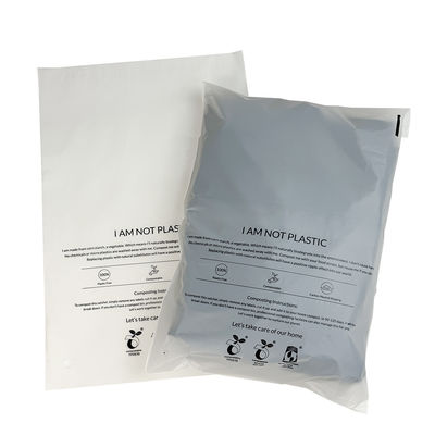 Bom preço 100% Biodegradável Compostabilidade Sacos de Vestuário Auto-Adesivo Impresso sob medida on-line