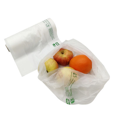 Sacos de produtos limpos biodegradáveis personalizados à base de amido de milho para frutas e vegetais