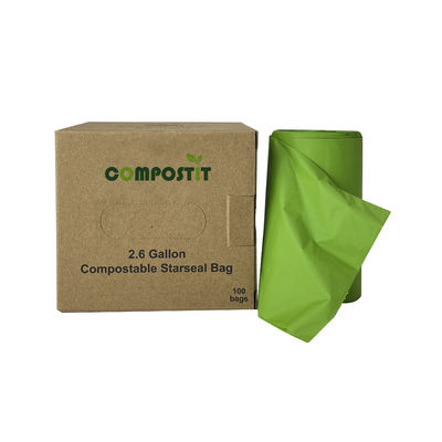 Sacos de lixo de banheiro e de cozinha biodegradáveis e pesados, adequados para uso doméstico e de escritório