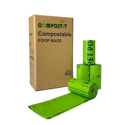 Bom preço Sacos de cocó de cão compostáveis, à prova de vazamento, sem perfume, adequados para todos os cães. on-line