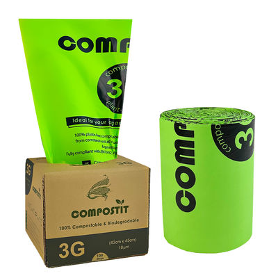 qualidade Sacos de lixo biodegradáveis e compostáveis fábrica