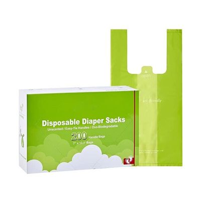 Bom preço Sacos de mamadeira para bebés compostáveis Amido de milho Sacos de fraldas descartáveis on-line