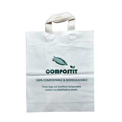 Bom preço Sacos de compras reutilizáveis compostáveis personalizados com alça de loop suave on-line
