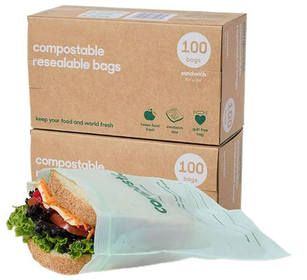 Bom preço Sacos congeladores com tamanho de galão 100% compostáveis, sacos biodegradáveis para armazenamento de alimentos, adequados para vegetais, frutas ou carnes on-line