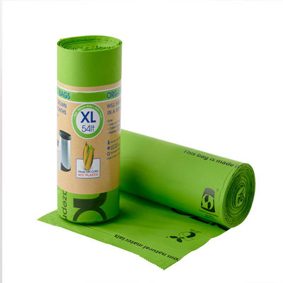Bom preço 100% de Amido de Milho Biodegradável Compostavel Varejo de Alta Qualidade Sustentável Amigável ao Ambiente Saco de Resíduos Impresso Personalizado on-line