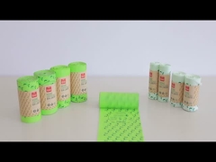 Wave Top Handle Sacos de lixo compostáveis Papel enrolado para cozinhas Quartos